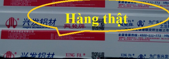 Description: Nhôm Xingfa nhập khẩu tem đỏ hệ 55